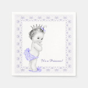 Lavendel-Lila-Prinzessin-Baby-Party Serviette