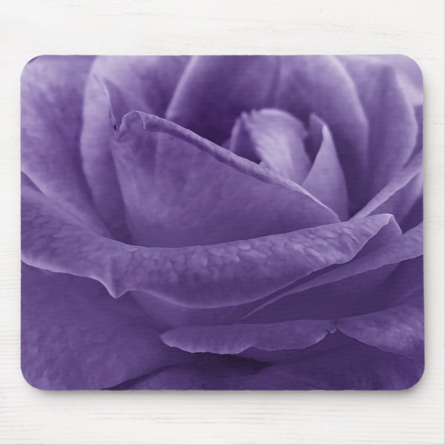 Lavendel Lila Rose Makro Blume Mousepad (Vorne)