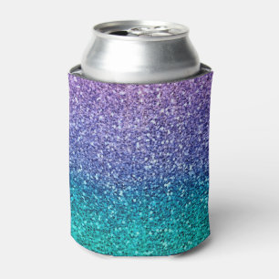 Lavendel Lila & Türkis Grün Funkelnd Glitzernd Dosenkühler