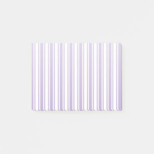 Lavendel lila und weiße Süßigkeiten Streifen Post-it Klebezettel