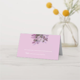 Lavendel, Lilacs, Rose, Hochzeit Platzkarte