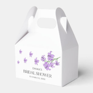 Lavendel-Lilien-Brautparty-Geschenkbox Elegant Geschenkschachtel