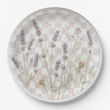"Lavendel & Löwenzahn Kariert" Violett