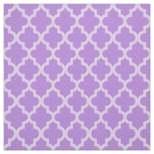 Lavendel-marokkanische Stimmungen Quatrefoil Stoff