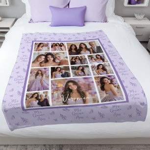 Lavendel Meine Fünfzehn Quinceanera Fleecedecke