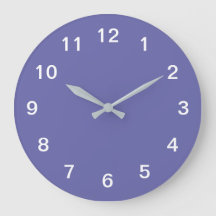 Lavendel Minimalistische Acrylmauer-Uhr