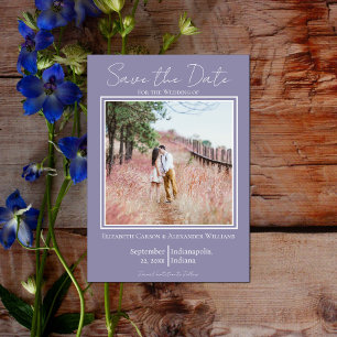 Lavendel Minimalistisches Foto Save the Date