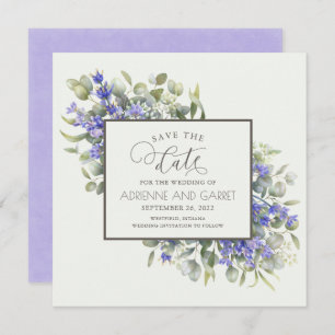 Lavendel mit Eukalyptus Wedding Save The Date