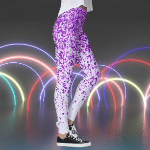 Lavendel mit Lila Freckles Print Leggings