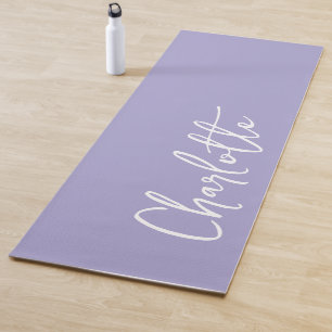 Lavendel Moderner Benutzerdefinierter Name   Yogamatte