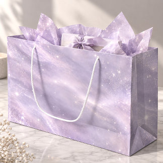 Lavendel-Mondlicht-Himmelsglanz Große Geschenktüte