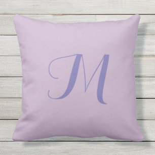 Lavendel Monogramm 20x20 Außenkissen Kissen Für Draußen