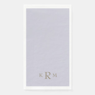 Lavendel-Monogramm Serviette