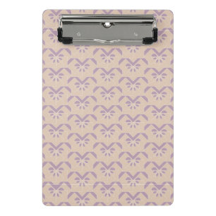 Lavendel-Muster auf dem Kopf Mini Klemmbrett