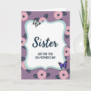 Lavendel Muttertags Schwester Karte