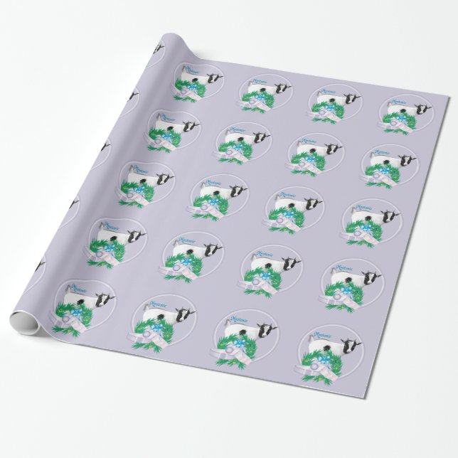 Lavendel Myotonic Goat Christmas Wrapping Geschenkpapier (Ungerollt)