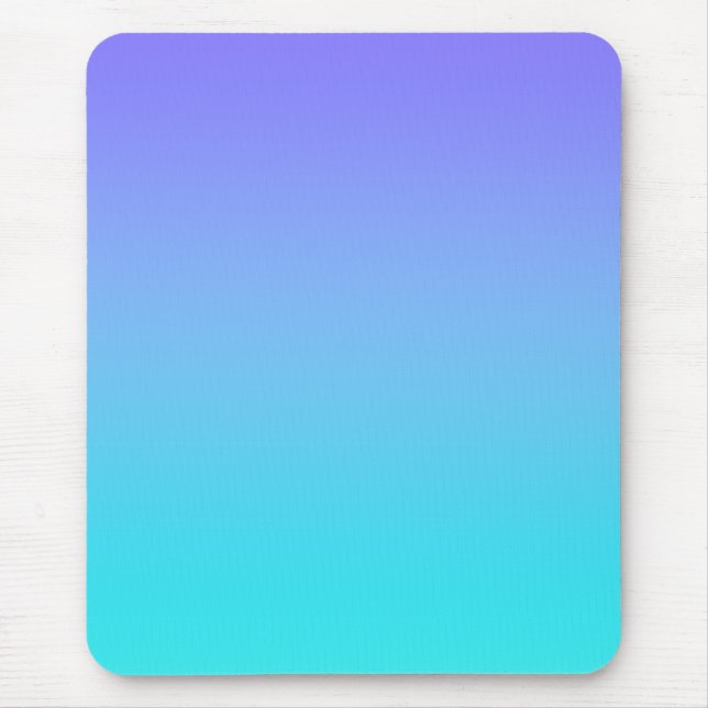 Lavendel nach Aqua Aquamarin Gradient Mousepad (Vorne)
