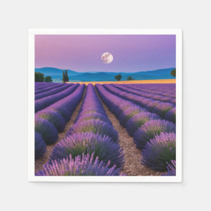 Lavendel Natur Außenwelt Landschaft Ruhe Friedlich Serviette