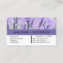 Lavendel Naturopath Termin Business Card
