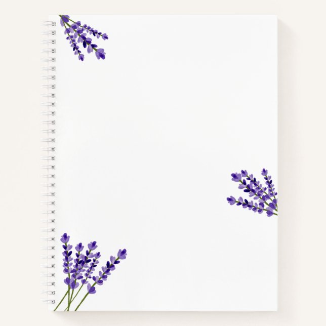 Lavendel Notizbuch (Vorderseite)
