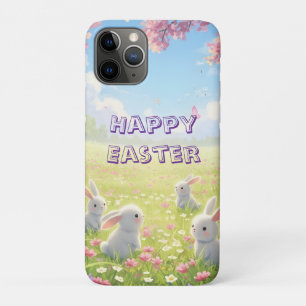 Lavendel Ostern Süßer Weißer Hase Floral Frühling Case-Mate iPhone Hülle
