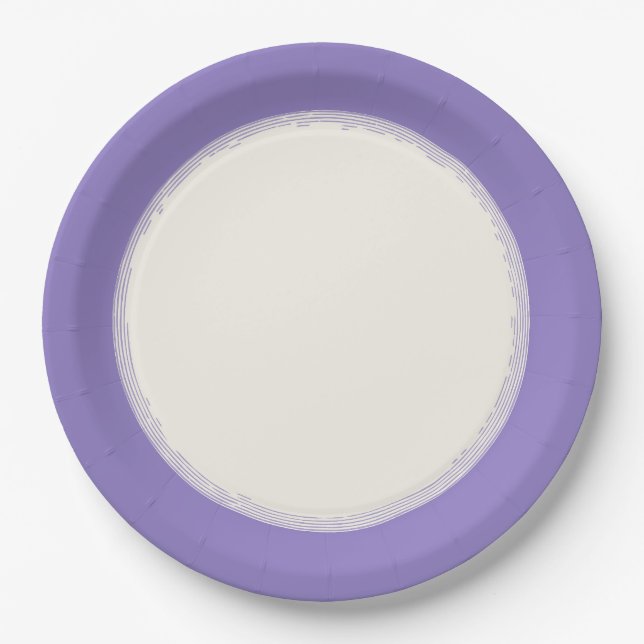 Lavendel Pappteller (Vorderseite)