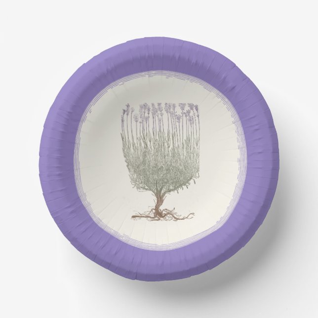 Lavendel Pappteller (Vorderseite)