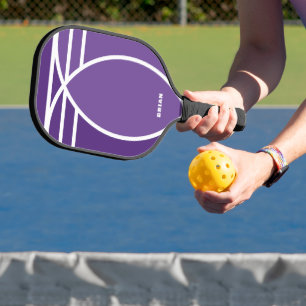 Lavendel Personalisiertes Pickleball-Paddel mit Na Pickleball Schläger