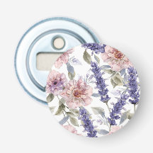 Lavendel-Pfingstrose-Wasserfarben-Blumengarten 