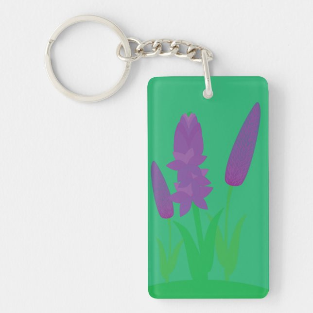 Lavendel Pflanzen Schlüsselanhänger (Vorderseite)