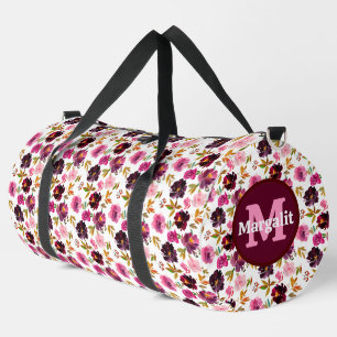 Lavendel Pink Lila Rose Blumenstrauß Große Duffle Bag