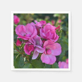 Lavendel Pink Rose Serviette