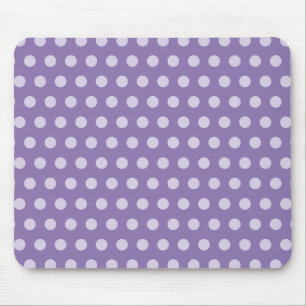 Lavendel-Polka-Punkte Mousepad