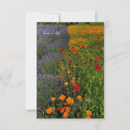 Lavendel & Poppies Mitteilungskarte