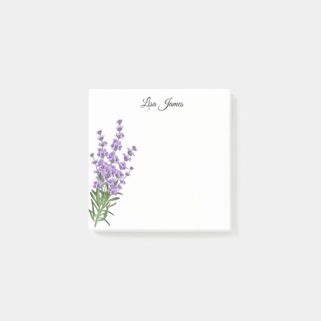 Lavendel  post-it klebezettel (Vorderseite)