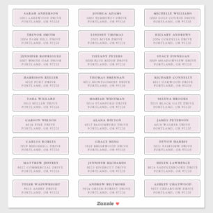 Lavendel Private Guest Address Labels
