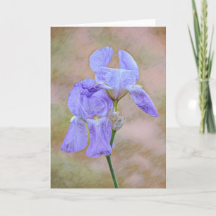 Lavendel Purple Flowers Art Note Card Karte