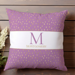 Lavendel Rosa Gold Regentropfen Moderne Trendige M Kissen