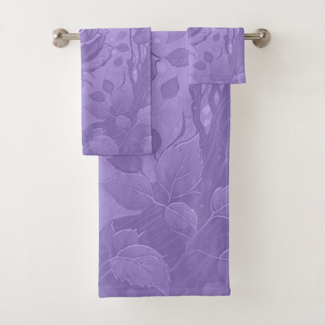 Lavendel Rose 2 Badhandtuch Set (Insitu)