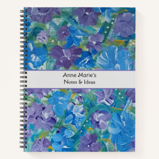 Lavendel Rose Personalisiert Notebook Notizbuch