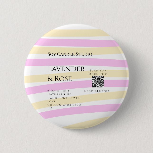 Lavendel Rose Soy Kerzen Business hinzufügen q r C Button (Vorderseite)
