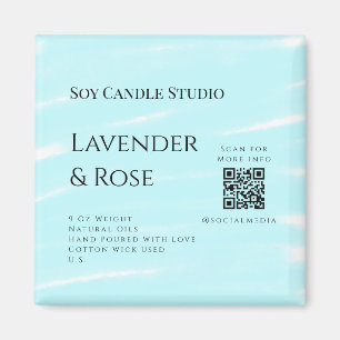 Lavendel Rose Soy Kerzen Business hinzufügen q r C Magnet