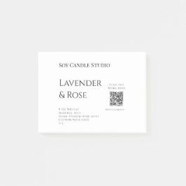 Lavendel Rose Soy Kerzen Business hinzufügen q r C Post-it Klebezettel