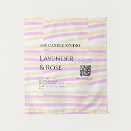 Lavendel Rose Soy Kerzen Business hinzufügen q r C Wandteppich