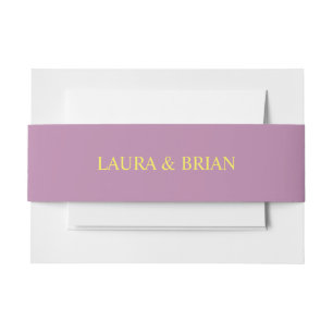 Lavendel, Rose und Lilacs, Hochzeit Einladungsbanderole