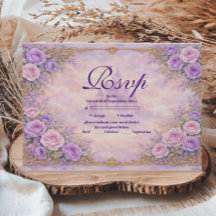Lavendel-Roségold-Garten-Quinceañera