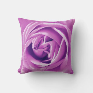 Lavendel-Rosen-Druck Kissen