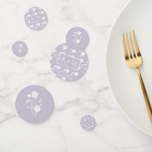 Lavendel-Rosen-Hochzeitskonfetti Konfetti