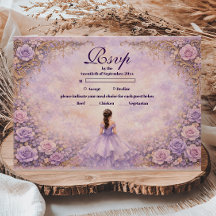 Lavendel-Rosen-Märchen-Quinceañera