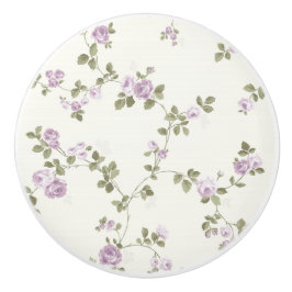 Lavendel-Rosen-schäbige Keramikknauf